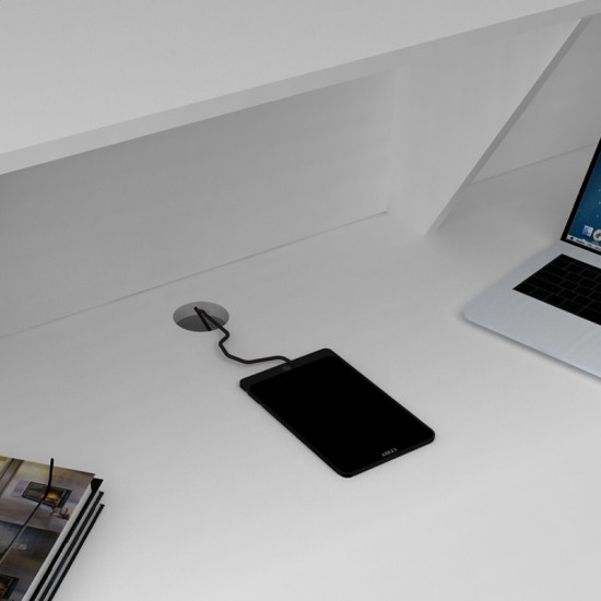 Γραφείο reception Gemini χρώμα λευκό 150x70x110εκ.