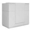 Γραφείο reception Gemini χρώμα λευκό 150x70x110εκ.