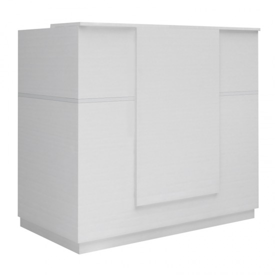 Γραφείο reception Gemini χρώμα λευκό 150x70x110εκ.