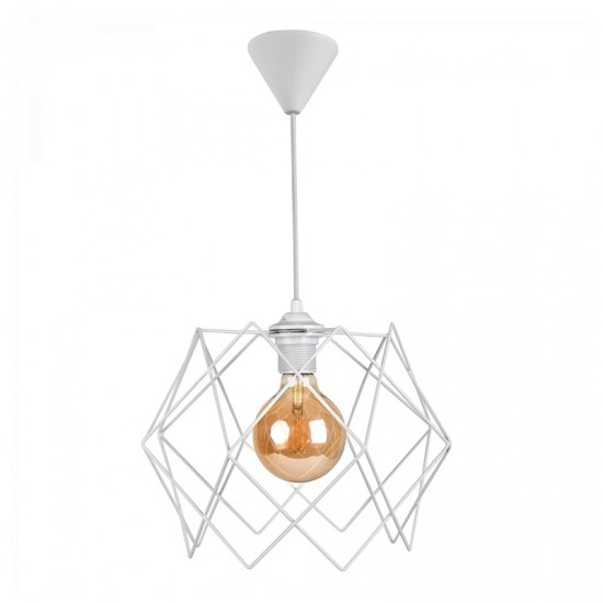 Φωτιστικό οροφής Pyant μεταλλικό χρώμα λευκό 23x17x70εκ.