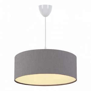 Φωτιστικό οροφής Monahan υφασμάτινο χρώμα γκρι 38x20x70εκ.
