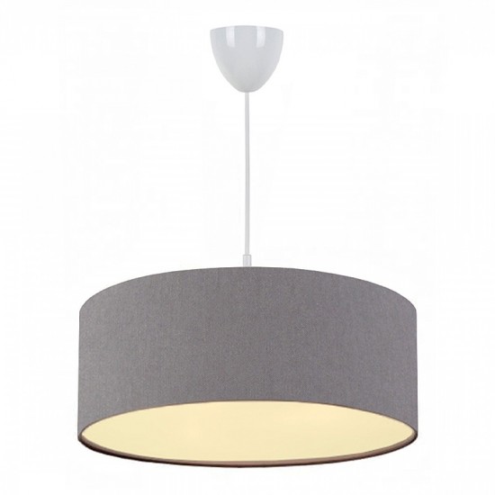 Φωτιστικό οροφής Monahan υφασμάτινο χρώμα γκρι 38x20x70εκ.