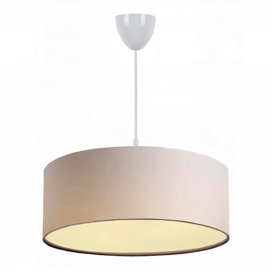 Φωτιστικό οροφής Monahan υφασμάτινο χρώμα μπεζ 38x20x70εκ.