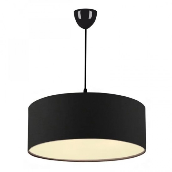Φωτιστικό οροφής Monahan υφασμάτινο χρώμα μαύρο 38x21x70εκ.