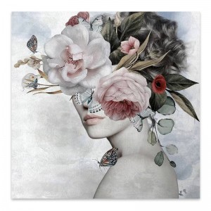 Πίνακας σε καμβά "Hidden Face" ψηφιακής εκτύπωσης 60x60x3 εκ.