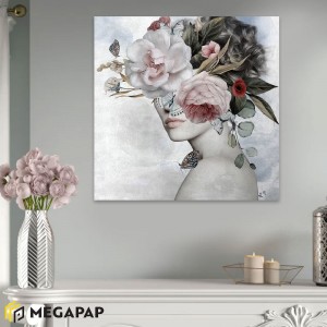 Πίνακας σε καμβά "Hidden Face" ψηφιακής εκτύπωσης 60x60x3 εκ.