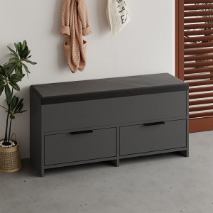 Παπουτσοθήκη Cove χρώμα ανθρακί 106x34x51,5εκ.