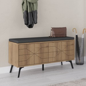 Παπουτσοθήκη Dune χρώμα ανοιχτό καφέ 107x35x55εκ.