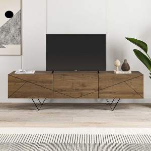 Έπιπλο τηλεόρασης Jakomen χρώμα ανοιχτό καρυδί 160x36,8x43εκ.