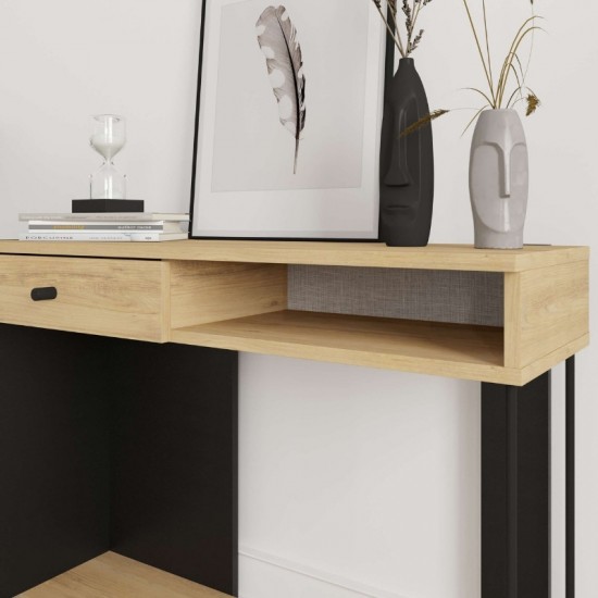 Κονσόλα Sirius χρώμα sapphire oak - silky black 100x35x79εκ.