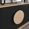 Μπουφές Gora χρώμα sapphire oak - silky black 180x40x82εκ.