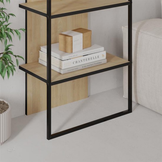 Βιβλιοθήκη Archy χρώμα sapphire oak 53x31,7x180εκ.