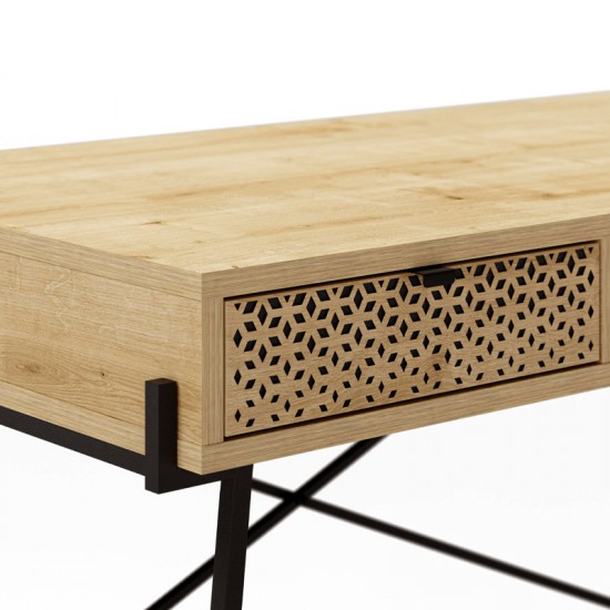 Γραφείο εργασίας Naive χρώμα sapphire oak 113,4x60x77,5εκ.