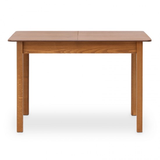 Τραπέζι Bergen μασίφ ξύλο-MDF επεκτεινόμενο χρώμα καρυδί 120/150x68x77εκ.