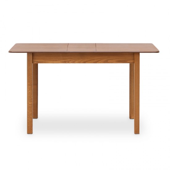 Τραπέζι Bergen μασίφ ξύλο-MDF επεκτεινόμενο χρώμα καρυδί 120/150x68x77εκ.