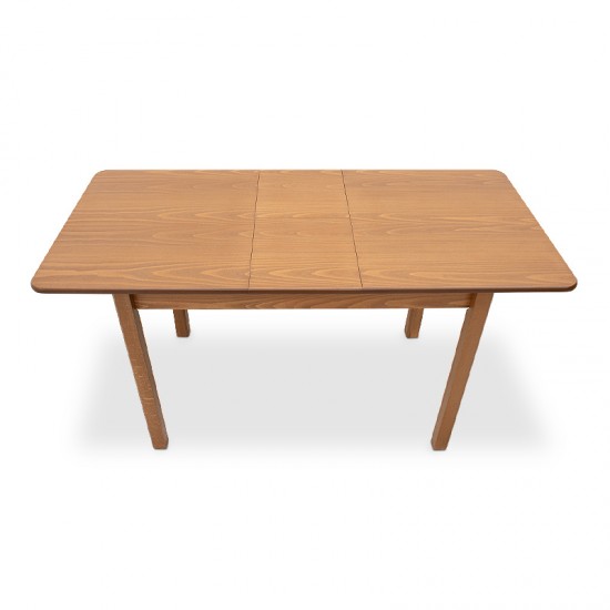 Τραπέζι Bergen μασίφ ξύλο-MDF επεκτεινόμενο χρώμα καρυδί 120/150x68x77εκ.