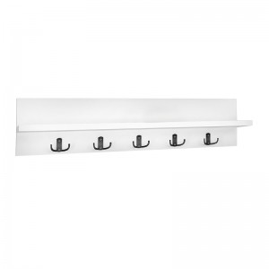 Κρεμάστρα τοίχου Kery από μελαμίνη χρώμα λευκό 80x11x18εκ.