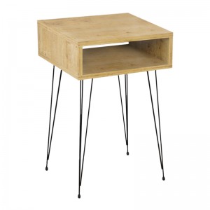 Κομοδίνο μελαμίνης Scott χρώμα sapphire oak 40x30x60εκ.