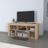 Έπιπλο τηλεόρασης Midili χρώμα sapphire oak - ανθρακί 135x42x60,7εκ.