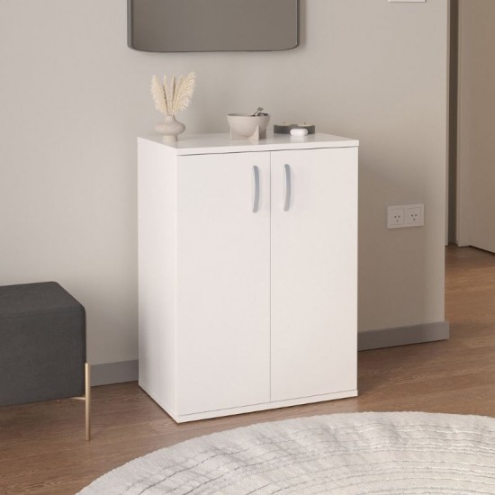 Παπουτσοθήκη - Ντουλάπι Manolo χρώμα λευκό 60x38x81,4εκ.