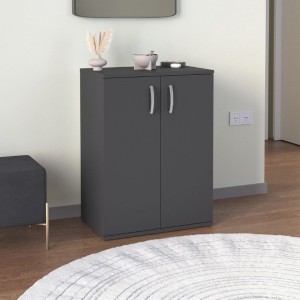 Παπουτσοθήκη - Ντουλάπι Manolo χρώμα ανθρακί 60x38x81,4εκ.