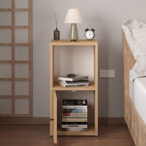 Κομοδίνο Vito χρώμα sapphire oak 34x30x66,4εκ.