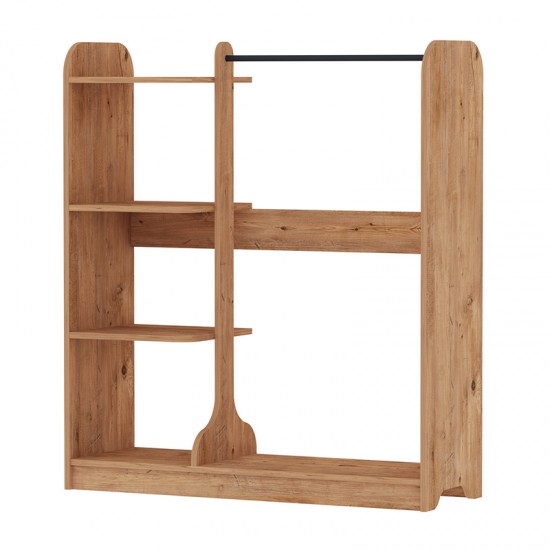 Έπιπλο εισόδου Rozesme χρώμα pine oak 120x40x135εκ.