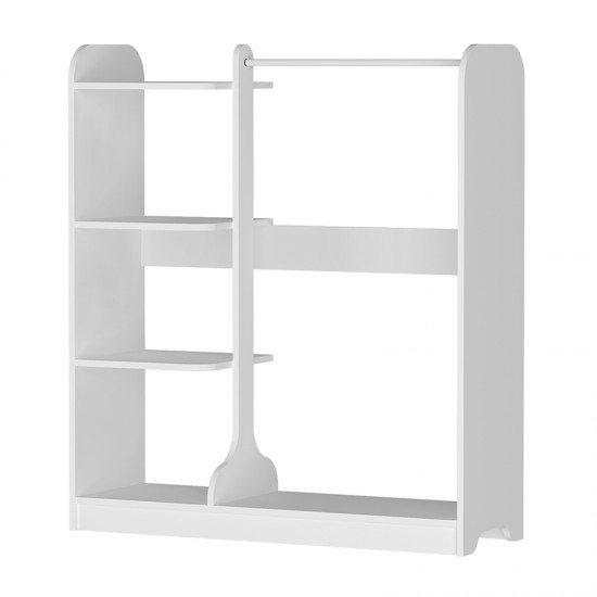 Έπιπλο εισόδου Rozesme χρώμα λευκό 120x40x135εκ.