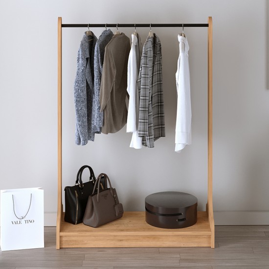 Έπιπλο εισόδου Belgum χρώμα pine oak 87,3x35x128εκ.