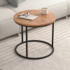 Τραπεζάκι σαλονιού σετ 2 τμχ Hilal χρώμα pine oak Ø66x49,5εκ. Τραπεζάκι σαλονιού σετ 2 τμχ Hilal χρώμα pine oak Ø66x49,5εκ.