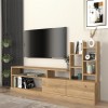 Σύνθεση τηλεόρασης Pesaro χρώμα sepet oak 165x25x91,3εκ.