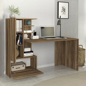 Γραφείο εργασίας Domingo χρώμα καρυδί 149,5x60x120εκ.