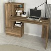 Γραφείο εργασίας Domingo χρώμα καρυδί 149,5x60x120εκ.