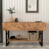 Κονσόλα μελαμίνης Aron χρώμα atlantic pine 138,8x41x75,7εκ.