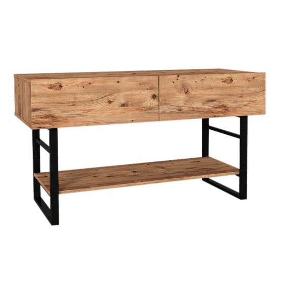 Κονσόλα μελαμίνης Aron χρώμα atlantic pine 138,8x41x75,7εκ.
