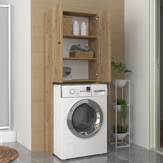 Έπιπλο πλυντηρίου Romme χρώμα sepet oak 65x27,1x180εκ.