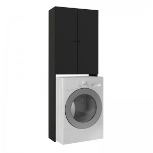 Έπιπλο πλυντηρίου Romme χρώμα μαύρο 65x27,1x180εκ.