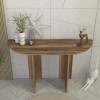 Κονσόλα Cortado χρώμα καρυδί 120x35x75εκ.