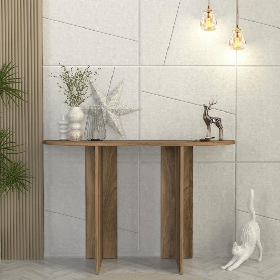 Κονσόλα Cortado χρώμα καρυδί 120x35x75εκ.