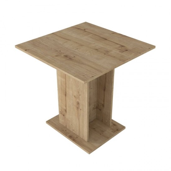 Τραπέζι Allos χρώμα sapphire oak 75x75x77εκ.