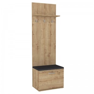 Έπιπλο εισόδου Track χρώμα sapphire oak 60x38,2x190εκ.