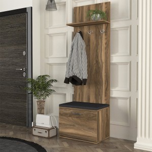 Έπιπλο εισόδου Track χρώμα καρυδί 60x38,2x190εκ.