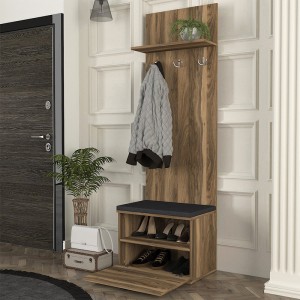 Έπιπλο εισόδου Track χρώμα καρυδί 60x38,2x190εκ.