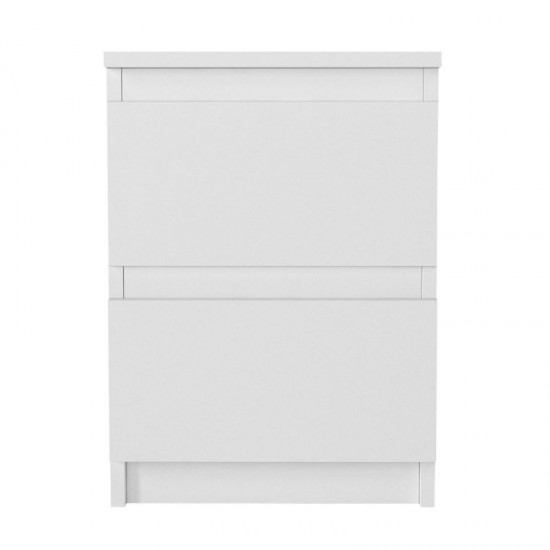 Κομοδίνο Breve χρώμα λευκό 39,8x41,8x55εκ.