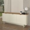 Μπουφές Bohema χρώμα ivory - sepet oak 180x47x76,6εκ.