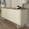 Μπουφές Bohema χρώμα ivory - sepet oak 180x47x76,6εκ.