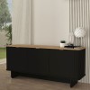 Μπουφές Bohema χρώμα μαύρο - sepet oak 180x47x76,6εκ.