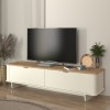Έπιπλο τηλεόρασης Bohema χρώμα ivory - sepet oak 180x47x45,6εκ.