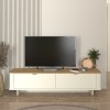 Έπιπλο τηλεόρασης Bohema χρώμα ivory - sepet oak 180x47x45,6εκ.