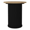 Τραπεζάκι βοηθητικό Bohema χρώμα μαύρο - sepet oak Ø50x53,2εκ.